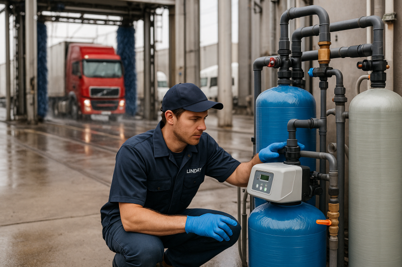 Avec SEC LINDSAY à Péronne vos stations  de lavage poids lourd jouisse d'une eau de meilleure qualité